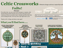 Tablet Screenshot of celticcrossworks.com